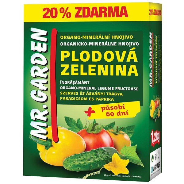 Mr. Garden organo-minerální hnojivo pro plodovou zeleninu 1,2 kg
