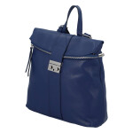 Krásný dámský kožený batůžek Sebastien, modrá