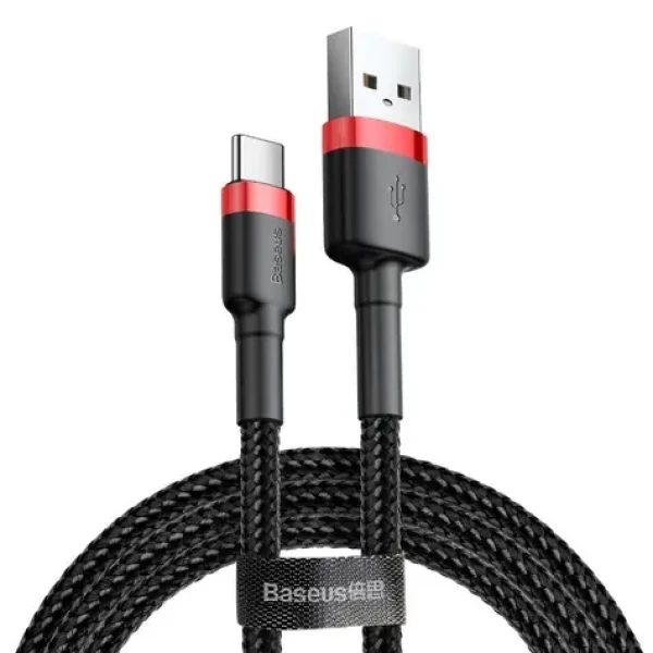 Baseus CATKLF-C91 kabel USB-A na USB-C 2m černá / 2A (CATKLF-C91)