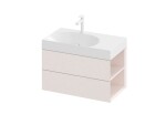 RAVAK - Lite Umyvadlová skříňka 80x45x43 cm, 2 zásuvky, Alabaster Pink X000001890