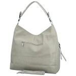 Módní dámská koženková kabelka na rameno Myra, šedá
