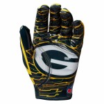 Dětské rukavice Green Bay Packers NFL Wilson Youth Stretch-Fit Receivers