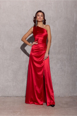 Dlouhé šaty SUK0461 červené - Roco Fashion 36