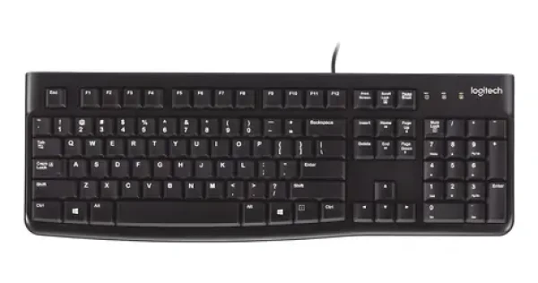 Logitech Media Keyboard K120 černá / Klávesnice / USB / UK (920-002501)