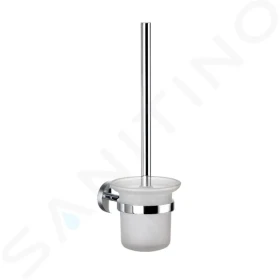 Kielle WC štětka nástěnná s držákem, matné sklo/chrom 40502000
