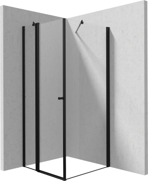 DEANTE/S - Sprchový kout pevná stěna 140, výklopné dveře 100 KTSUN43P+KTS_N34P KERRIA/0496