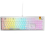 Glorious GMMK 3 HE 100% - Fox HE ANSI bílá / herní 100% / USB-C / ANSI (US) layout / Fox HE / RGB / 1.4m (GLO-KB-GMMK3-100-PB-HE-W-WHT-US)
