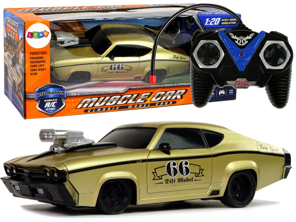Mamido Sportovní auto na dálkové ovládání R/C 1:20 zlaté