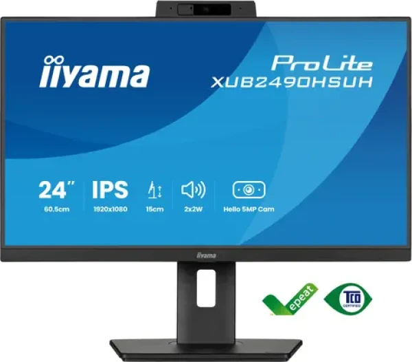 24" IIYAMA ProLite XUB2490HSUH-B2 černá / IPS / 1920x1080 / 16:9 / 4ms / 1300:1 / 250cd / HDMI / DP (XUB2490HSUH-B2)