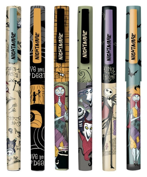 Gumovatelné bombičkové pero Tim Burton