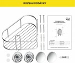 Eisl - Rohová sprchová police, chrom BA0200 BA0200