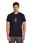 Pánské merino tričko s krátkým rukávem ICEBREAKER Mens 150 Tech Lite SS Tee Bear Tour, Midnight Navy velikost: M