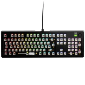 Glorious GMMK 3 Pro 100% barebone ISO černá / herní 100% / USB-C / bez spínačů / ISO layout / RGB / 1.4m (GLO-KB-GMMK3-PRO-100-BB-W-BLK-ISO)