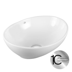 Laveo - Desna - keramické umyvadlo na desku 41x33 VUD_6241