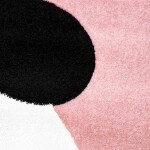 DumDekorace Krásný dětský růžový koberec panda