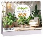 Stolní kalendář ARIA 2026 - Pokojové rostliny, 14denní