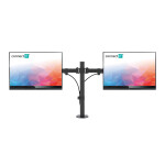 Držák na 2 monitory Connect IT TwinArm Basic Alfa, černý