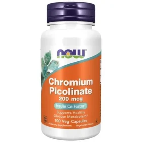Pikolinát chromu 200 mcg - NOW Foods (100 kaps.) (47761-1-100caps)