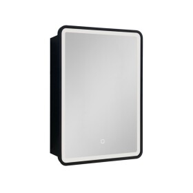Zrcadlová skříňka s osvětlením SAT 50x71 cm černá SATZGALED5071CE SATZGALED5071CE