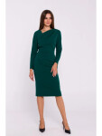 Dámské šaty S376 Tmavě zelená - Stylove tmavě zelená L