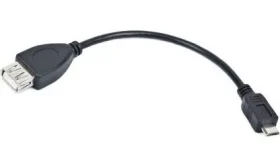 Lanberg Micro-USB na USB-A OTG černá / Redukce USB / USB 2.0 / 0,15 m (OEM-0006)