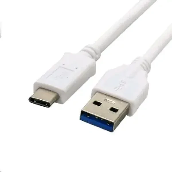 C-TECH USB-C kabel 2 m bílá / USB 2.0 A (M) - USB-C (M) (8594125009762)