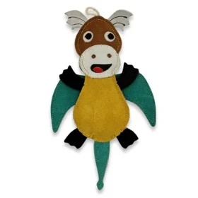 PafDog Dráček Dragy Hračka pro psy z kůže a juty 31cm (PF-1020)