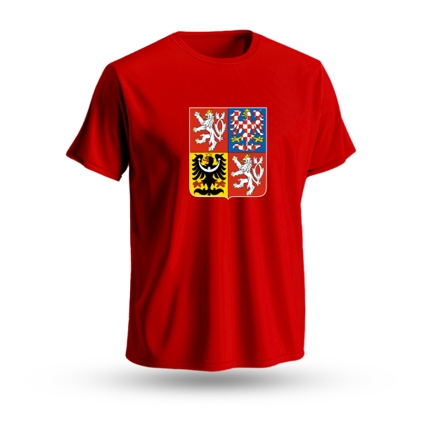 Pánské tričko Roman Červenka #10 Czech National Emblem 2025 Red Velikost: L