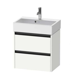 DURAVIT - Ketho.2 Umyvadlová skříňka 55x58x39 cm, 2 zásuvky, matná bílá K25273018180000