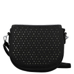 Moderní dámská koženková crossbody kabelka Lydie, černá