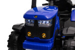 Mamido Dětský elektrický traktor s vlečkou 12V 7Ah modrý