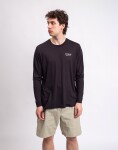 Tričko Patagonia M's L/S Capilene® Cool Merino Blend Graphic Shirt Heritage Header: Black