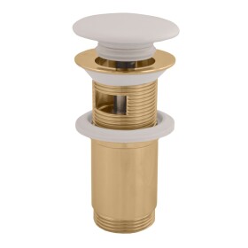 RAV Slezák - Výpusť umyvadlová CLICK-CLACK 5/4 s keramickou zátkou, Zlatá - lesklá MD0485Z MD0485Z
