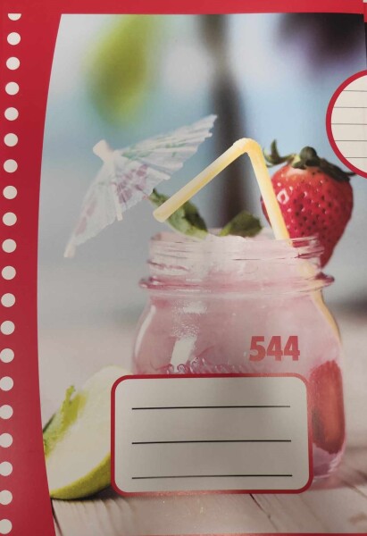 Corwell Corwell, 10533, školní sešit 544, linkovaný, 40 listů, A5, 1 ks Motiv: Číslo 1