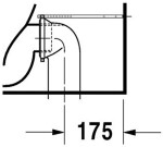 DURAVIT - Starck 1 Stojící WC kombi mísa, bílá 0233090064