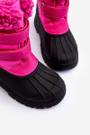 Dětské sněhové boty na zipy Big Star Fuksja MM374112 30