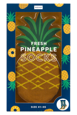 PONOŽKY SOXO ANANAS - V KRABICI tmavě modrá 41-46