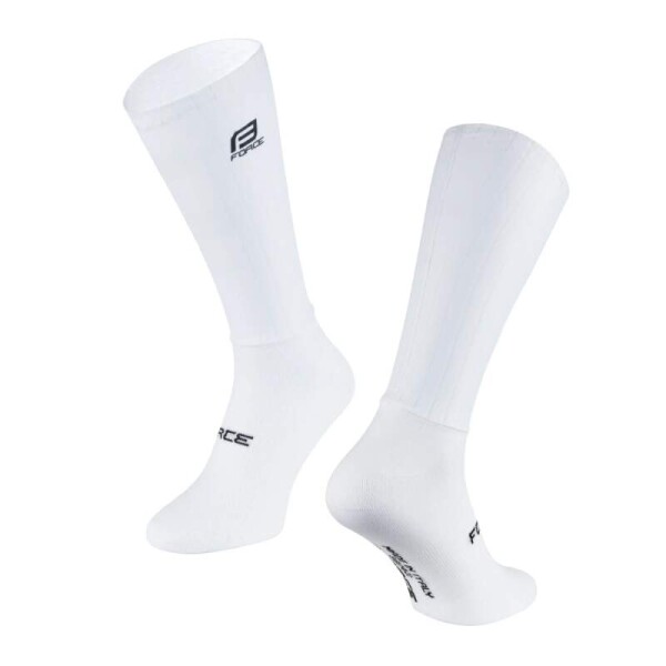 Ponožky FORCE HIPPER, bílé (barva bílá,, velikost L/XL)
