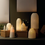 Räder Porcelánová lucerna Starry Sky, bílá barva, porcelán