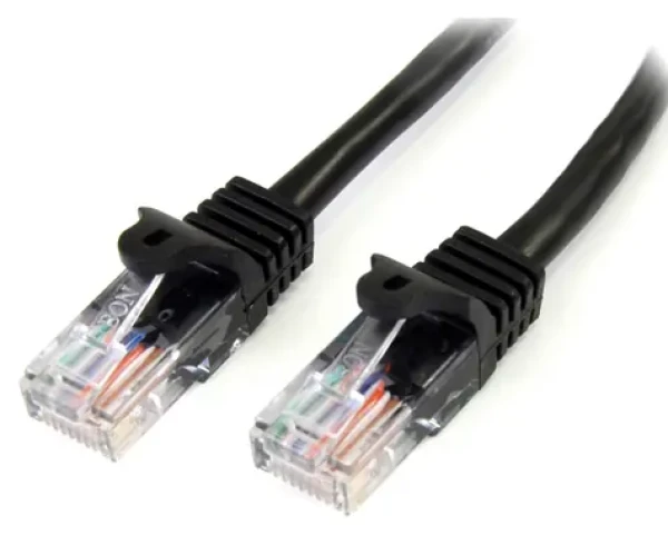 StarTech černá / UTP patchkabel cat. 5e / 1 m / podpora PoE (45PAT1MBK)