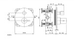 IDEAL STANDARD - Ceraplus II Termostatická vanová baterie pod omítku, chrom A6869AA