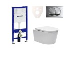 Cenově zvýhodněný závěsný WC set Geberit do lehkých stěn / předstěnová montáž + WC SAT Brevis SIKOGES6W71 SIKOGES6W71