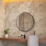 Mereo Zrcadlo kulaté pr. 80 cm, LED osvětlení a odmlžování CN165