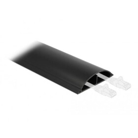 Delock Kabelová lišta PVC černá (d x š x v) 1 m x 11.9 cm x 2.6 cm 1 ks 20713