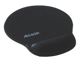 Allsop černá / Gelová podložka pod myš / podpora zápěstí 20 mm (05943)