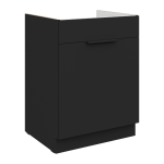 Spodní skříňka pod dřez Siena 60 ZL 1S BB - Premium Box Barva korpusu: Černá, Barva dvířek: Černá