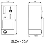 SANELA - Automaty Mincovní automat dveřního zámku s GSM, s eurozámkem, antivandal, matný nerez SLZA 40GV