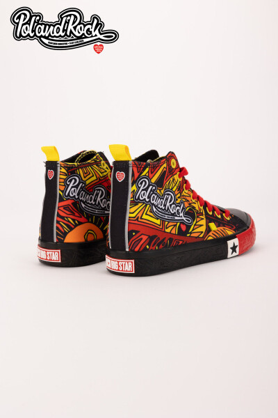 Tenisky Pol'and'Rock Festival X Big Star SS174501 Černo-Červené 40