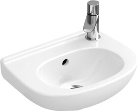 VILLEROY & BOCH - O.novo Umývátko Compact, 36x28 cm, s přepadem, bez otvoru pro baterii, alpská bílá 53603601