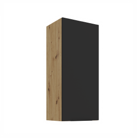 Horní skříňka Aria 40 G-90 1F Barva korpusu: Dub artisan, Barva dvířek: BL - Black AFM
